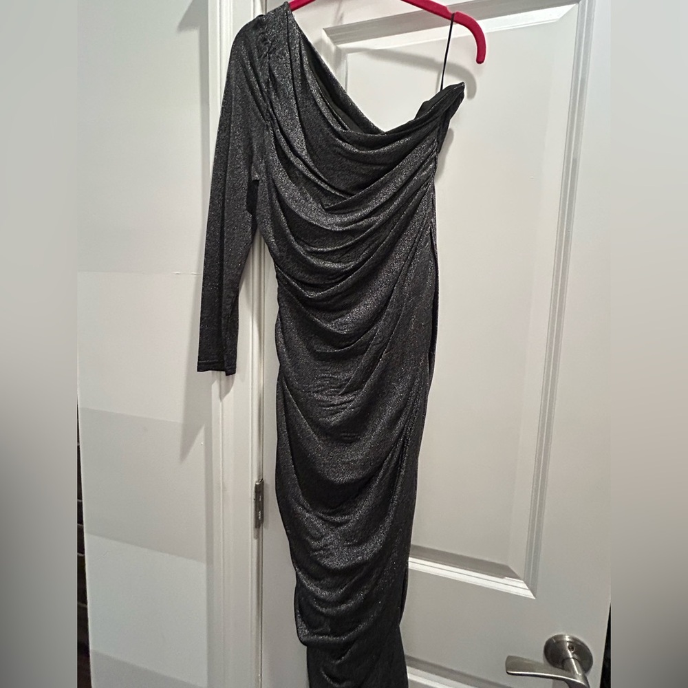 Womens dress, Gentle Warm Brand, size Large. One shoulder. Side zipper closure.
